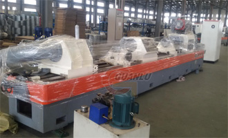 Deep hole skiving roller and burnishing machine