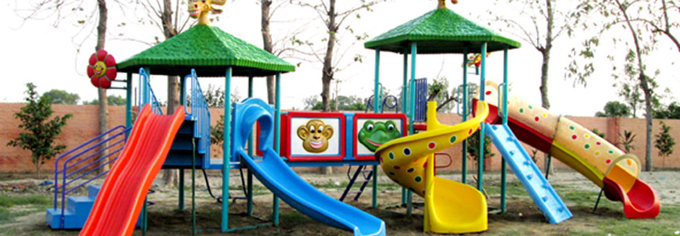  playground equipment, garden bench