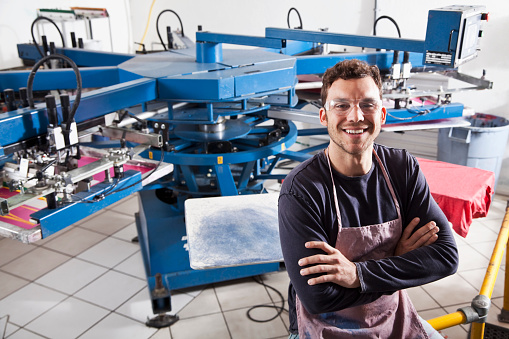 Screen printing machines