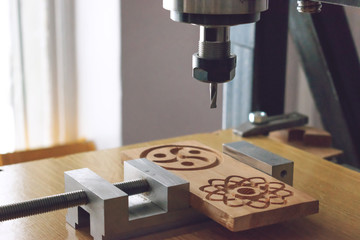 Wooden button making machines