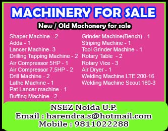 Machinery for sale