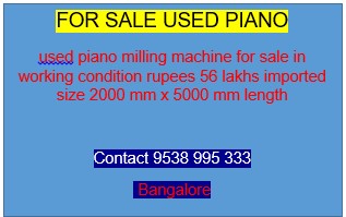 Used piano milling machine for sale