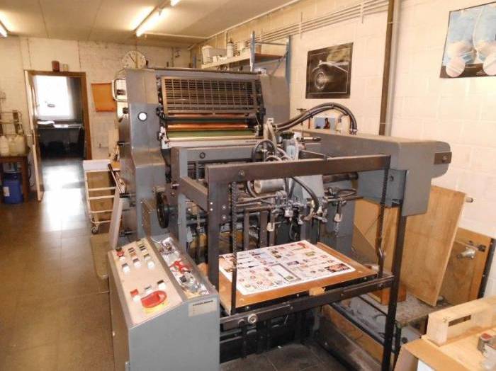 Used printing machinery