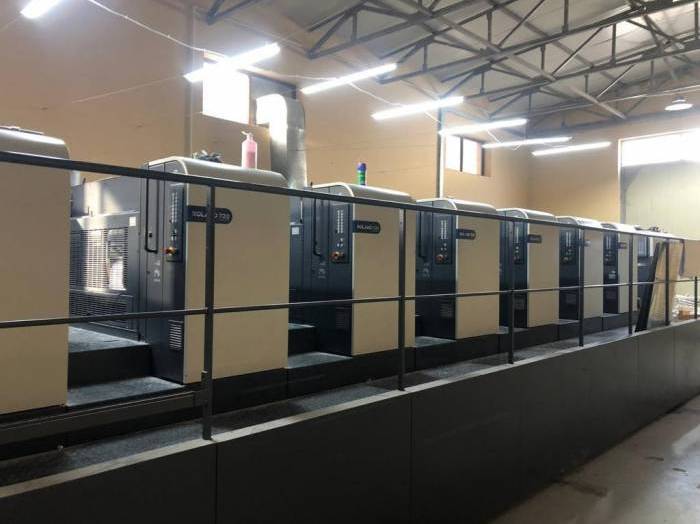 Used printing machinery