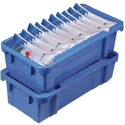 Stackable dairy crates
