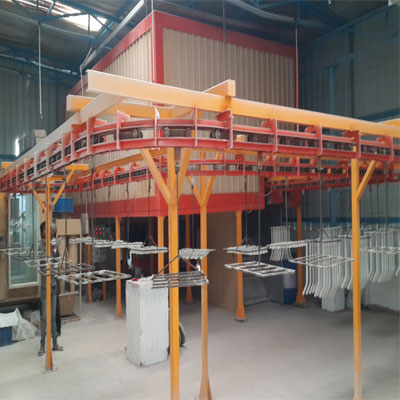 Powder coating plant