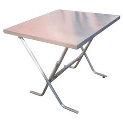 Dining table folding system 