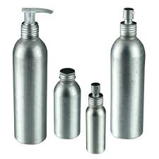 Brushed aluminum bottle