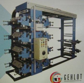 Eight color teco flexo graphic printing machine