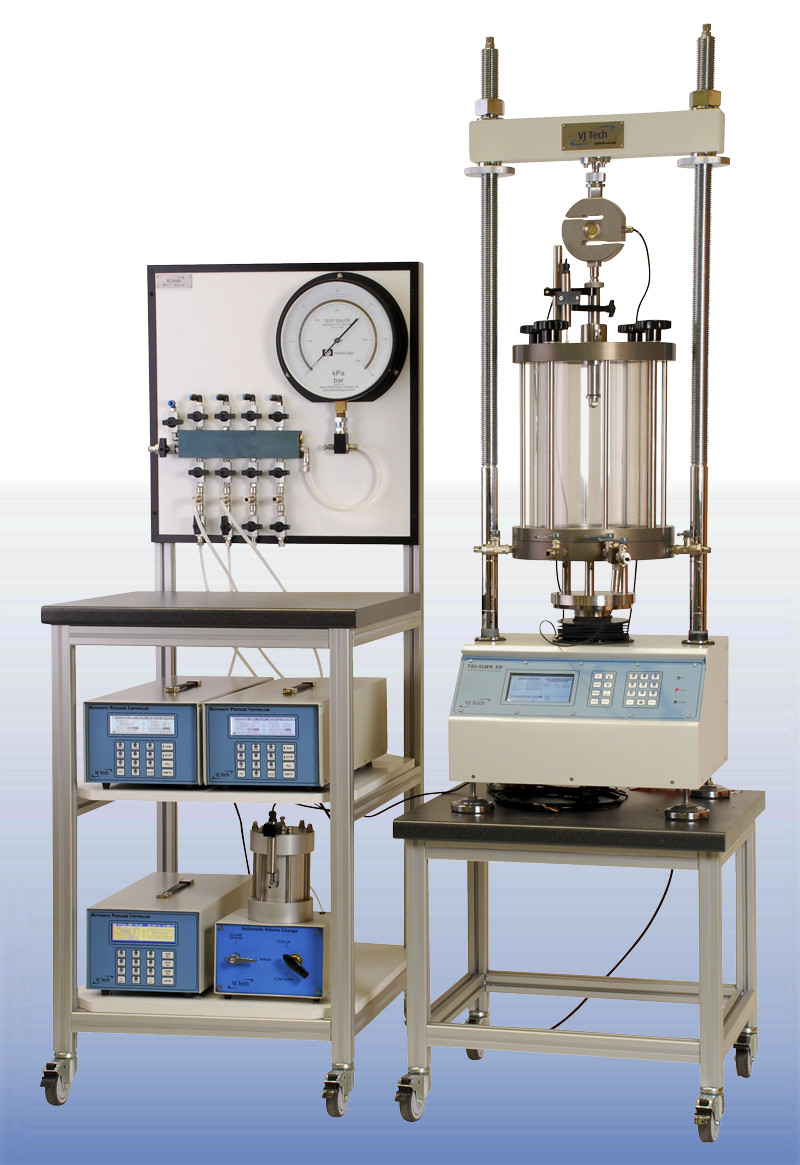 Unsaturated triaxial testing