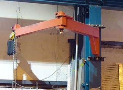Industrial jib cranes for material handling