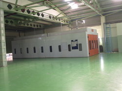 Industrial paint booth