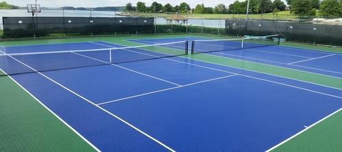 Outdoor tennis court