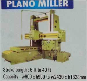 Plano miller machine
