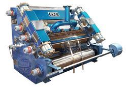 Pneumatic fingerless high speed single face corrugation machine
