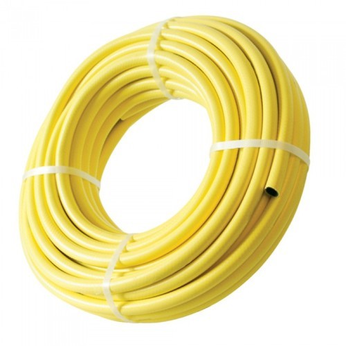 Yellow pvc braided spray hose