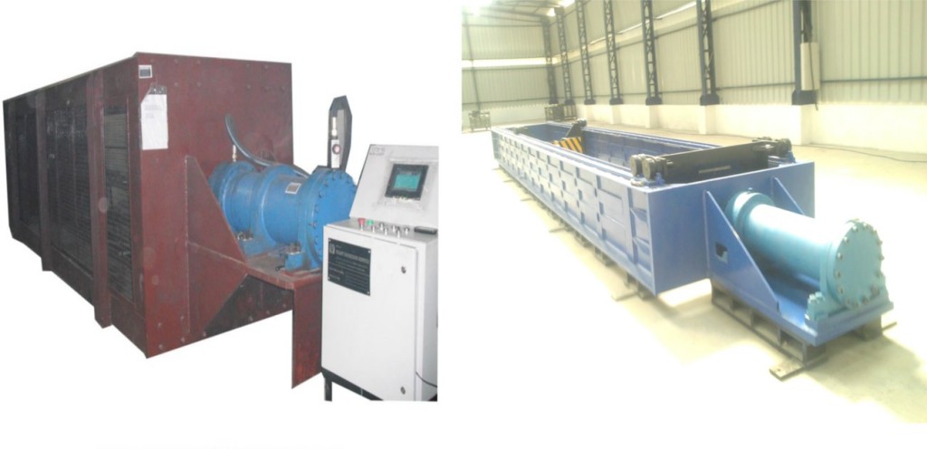 Horizontal tensile testing machines