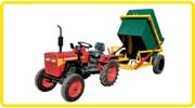 Tractor drawn garbage carrier
